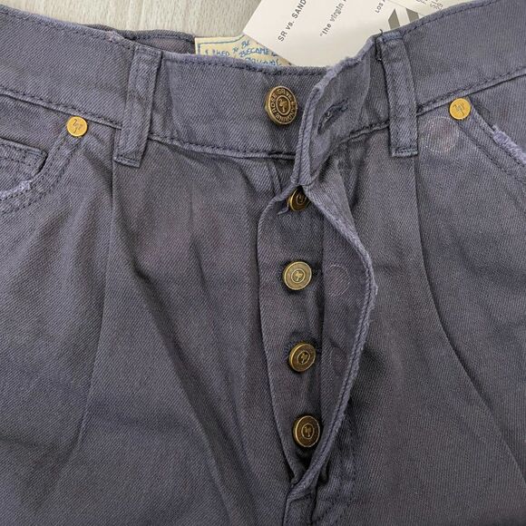 Free People x Sandrine Rose High Rise Wide Leg Jeans Button Fly French Worker 29 - Picture 5 of 10